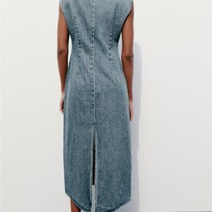 Zara SS24 maxi denim dress never worn with tags size medium